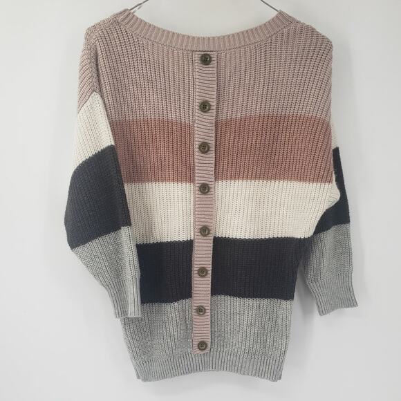 MISIA Striped Color Block Sweater Womens Size Medium M - Picture 2 of 6
